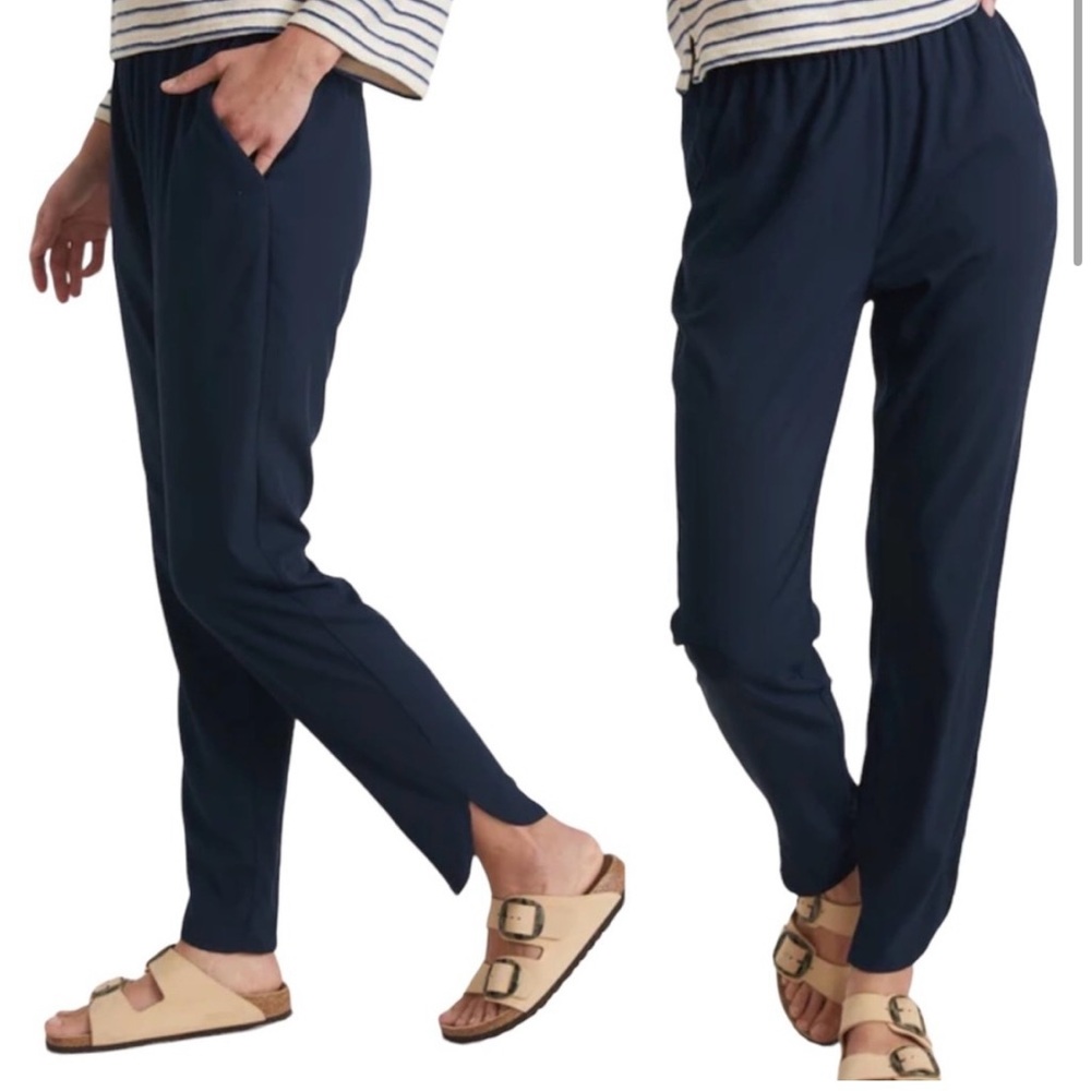 Marine Layer | Allison Lightweight Pull On Pant Navy Blue Size Small
